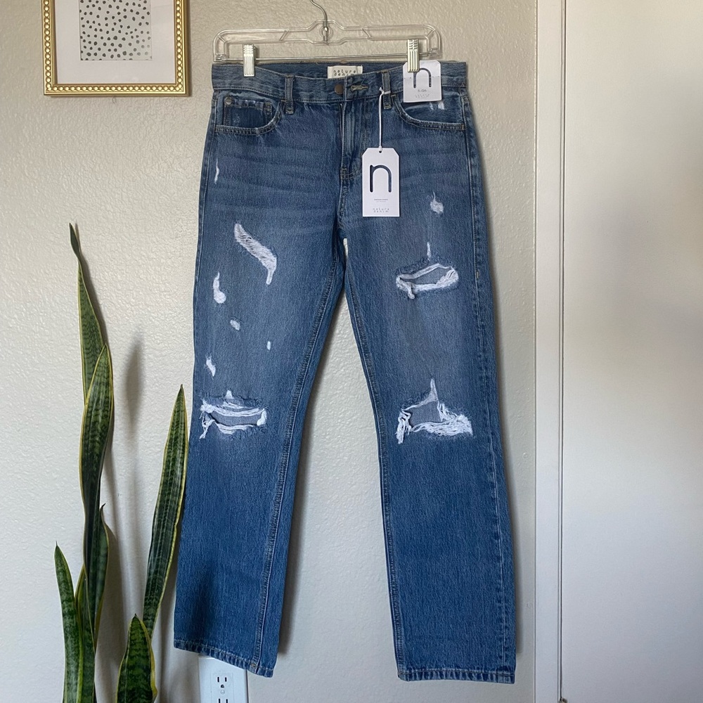 Straight leg jeans